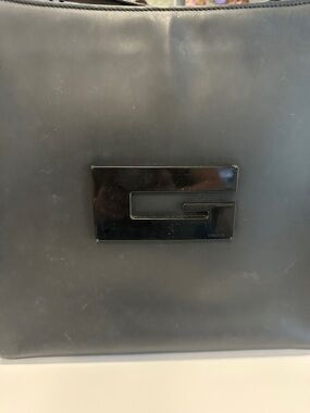 Gucci Black Laptop Sleeve with Glossy Logo Plaque